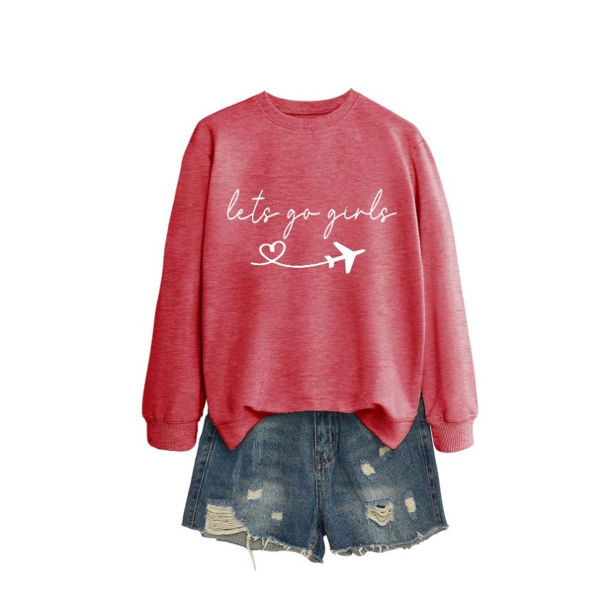 New Creative Fashion Sweatshirt Autumn Women's Sweatshirt Autumn and Winter Women's Thickened Sweatshirt Jacket Winter Large Size Sweatshirt