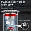 Luktsikker gulvslukventil-Kloakkkjerne Tilbakestrømningshindrer Dusjgulvslukplugg for Kjøkken Bad Toalett Kloakk