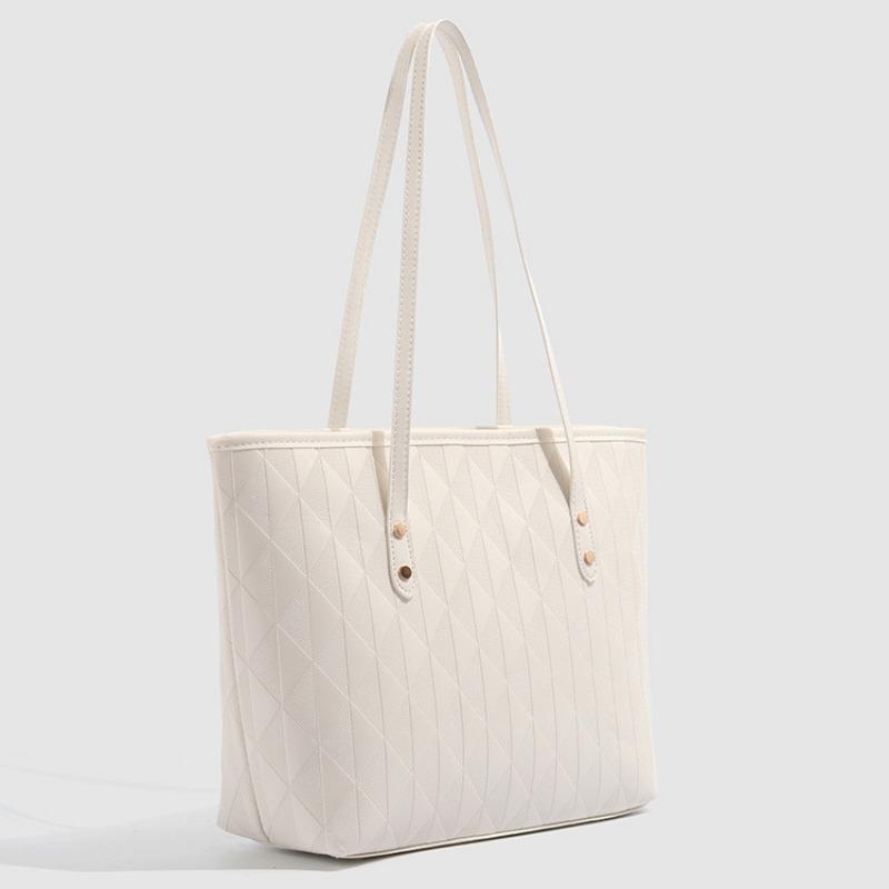 Torba Tote z Teksturą Duża Pojemność Torba Pod Pachy dla Dojeżdżających Prosta i Wszechstronna Stylowa Torba na Ramię dla Dojeżdżających