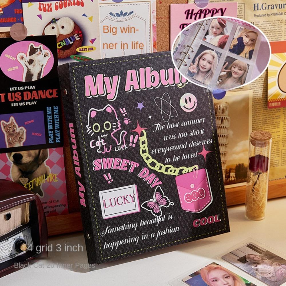 3 Inch Butterfly Photocard Album Loose-Leaf Collect Album Notebook  Photos Notebook