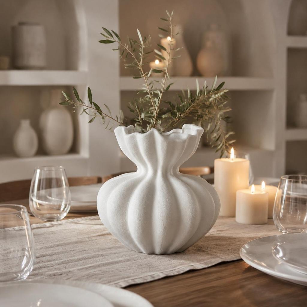 Wabi Sabi Vase Artistic Ceramic Vase Home Accent Minimalist for Tabletop