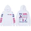 Pop Band TV Girl Who Really Cares Album Print  Hoodies Rock Hooded Sweatshirts Men Women Clothing Y2k Fashion Pullovers