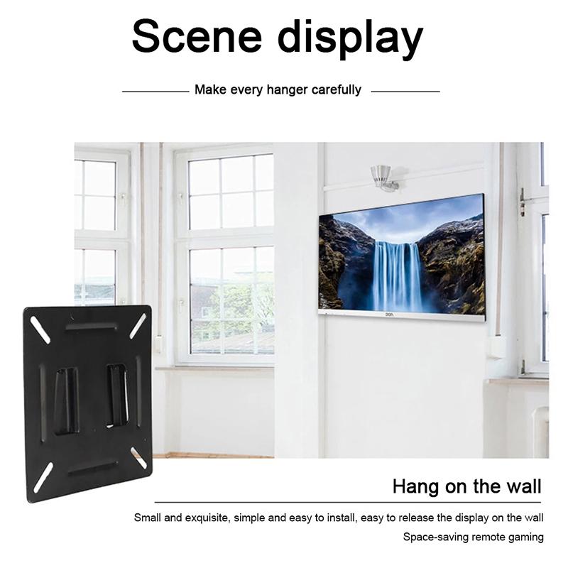 14-24 Zoll 10 cm Halterung Wandmontage Druckverschluss Flachbildschirmhalterung Universal Metallhalter LCD LED Monitor Rahmen