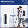 Fotopro 160CM Overview Tripod Camera Tripod Horizontal 360 Tripod Portable Monopod with Ball Head 10KG Load Capacity Quick Release Plate for Travel