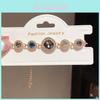 Bracciale con Ciondolo Geometrico Vintage con Strass per Accessorio Moda Donna