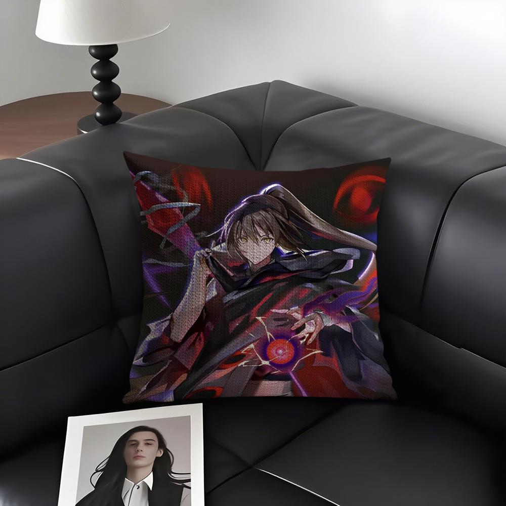 T-Tower Of Godd Anime Cushion Cover Natural Linen Organic Fabric Double-Sided Printing Sofa Home Decor Gift Pillow Case