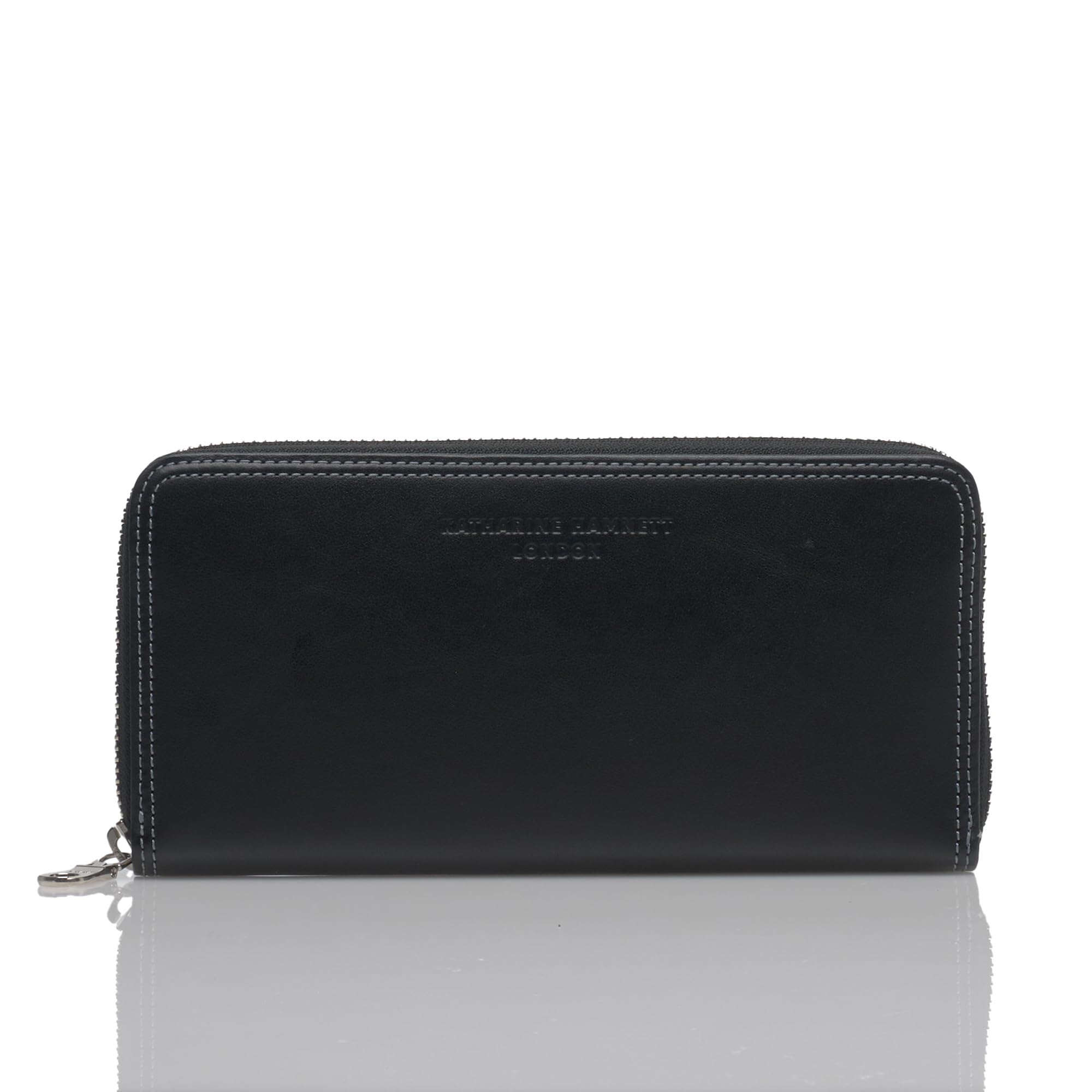 

Katharine Hamnett London MINERAL Бифолд Сделано из Премиальной Японской Растительной Кожи Устойчивый Средний Отсек для Купюр Кошелек для Монет Черный Кошелек, (Дубленый цеолит),