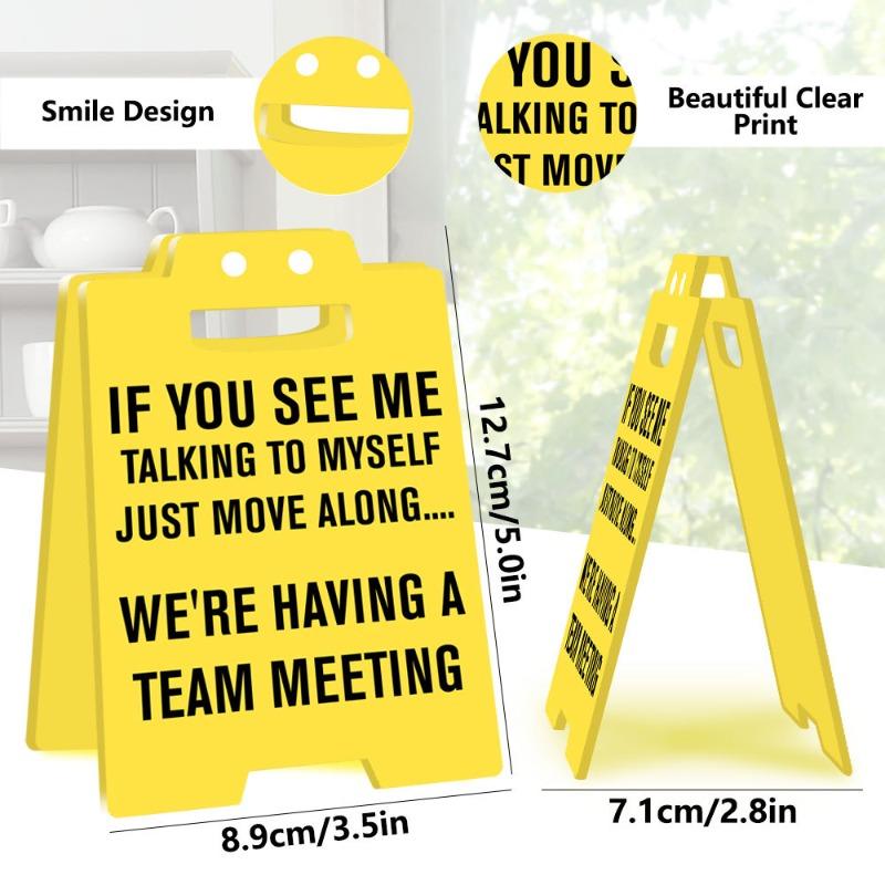 3D Office Prank Ornament - Acrylic Desktop Stand for Colleague Practical Jokes Humorous Workplace Gifts and Funny Desk Decor