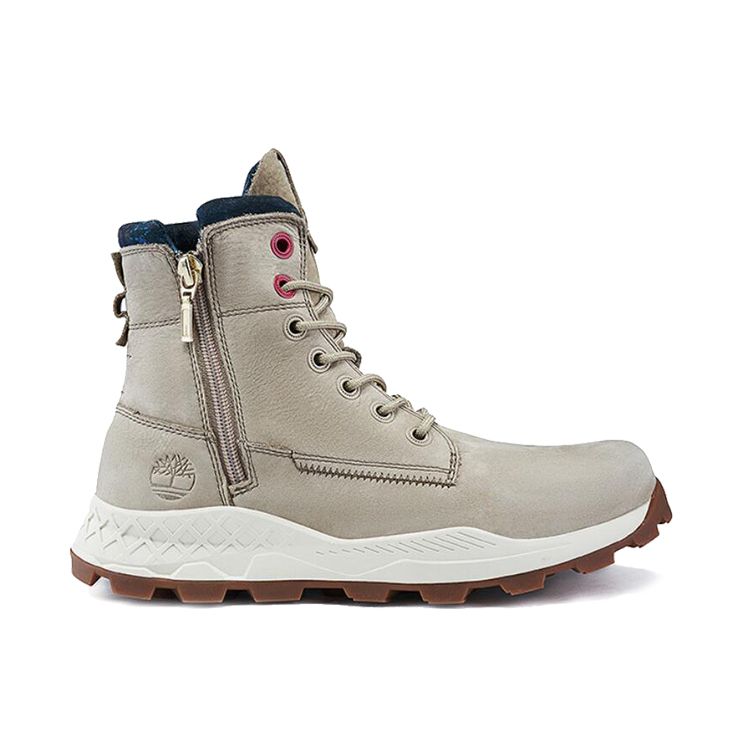 Timberland Brooklyn Series Comfortable Versatile Mid-Calf Outdoor Boots Men boots Light-Gray A41AM