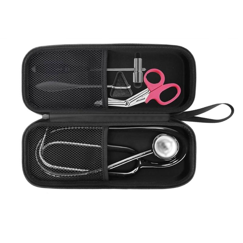 MultiUse Stethoscope Travel Case For Healthcare Stethoscope Carrying Bag Provider Space For Pen, LED Penlight,