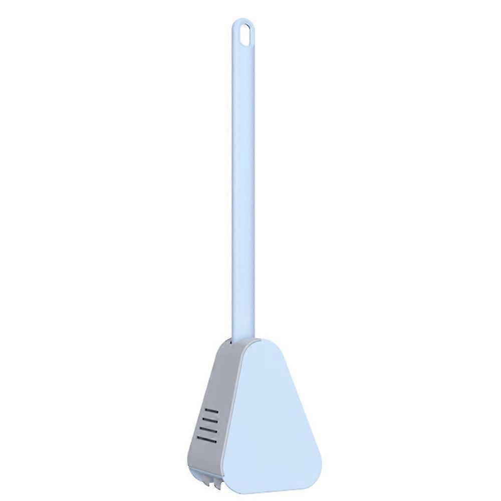Toilet Brush Wall-Mounted Soft Rubber Long-Handled Silicone Toilet Brush Toilet Holder Bathroom Accessories