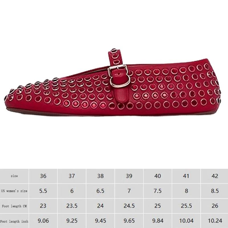 Nové dámské křišťálové baleríny s přezkovým páskem, kamínkové baleríny s kulatou špičkou, taneční boty, pohodlné pro dámy, dívky
