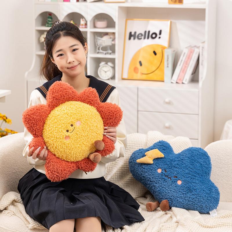 Cartoon Star Moon Cloud Pillow Plush Toy Doll Rainbow Doll Home Pillow Girl Doll