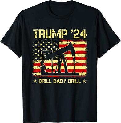Trump 2024 Bohre Baby Bohre Unabhängigkeitstag Unisex T-Shirt
