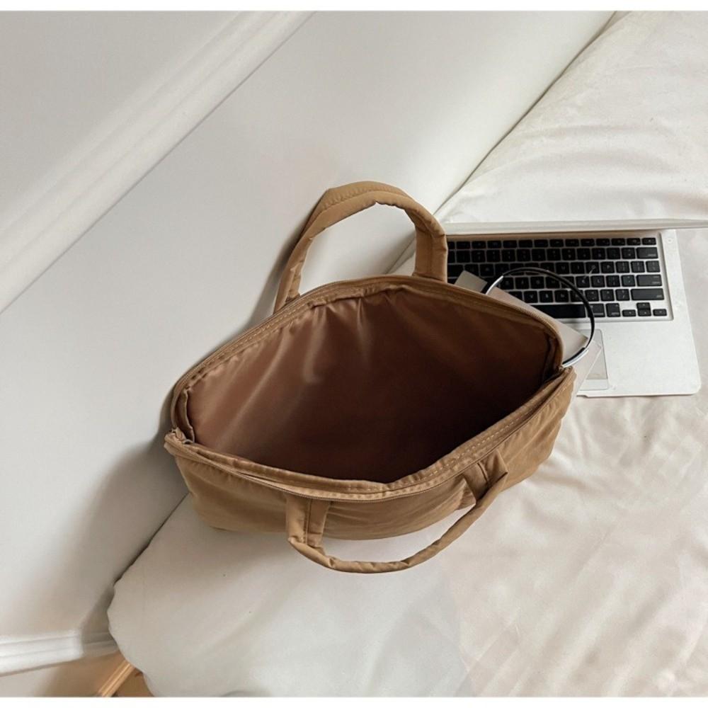 Einfache 16-Zoll-Laptoptasche Stoßfest Gepolstertes Kissen Laptopschutzhülle Leichte gesteppte Puffer-Notebook-Aufbewahrungstasche Herren Damen