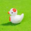 12Pcs Mini Resin Floral Ducks Colorful Miniature Duck Figurines Cute Mini Animal Collectibles for Fairy Garden Decor DIY Crafts Fish Tank Decoration