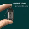 Mini Cute Keychain Nail Clippers Portable Foldable Fingernail Clippers, Small Manicure Tools for Home Use, Assorted Col