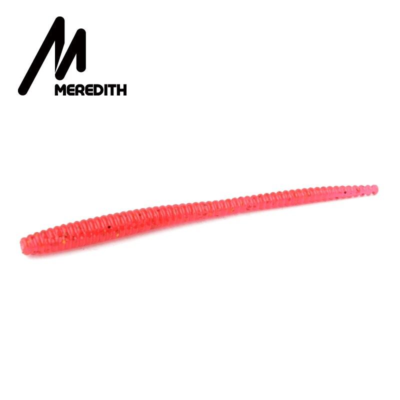 MEREDITH Forellenwurm Weichköder 60mm/0,4g 50 Stück & 80mm/1,12g 20 Stück Langsam sinkend Hecht Barsch JXC06