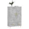 Highboard Concrete Grey 69.5 X 31 X 115 Cm Particleboard