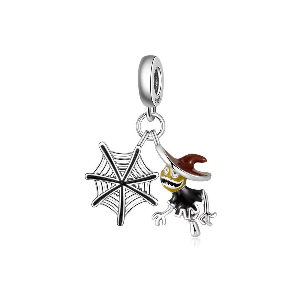 Halloween New Copper Thriller Party Skull Witch Pumpkin Cute Ghost Charm Beads Suitable For Diy Original Bracelet Making