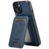 LC.IMEEKE L3 For iPhone 15 Plus Magnetic Case Detachable Card Holder Leather+TPU Mobile Cover