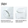 Talos 4PCS Pudding Jars with Lid, Food Grade Glass Airtight Mason Jars, DIY Favorite Flavors Containers, for Yogurt Parfait Candy Storage