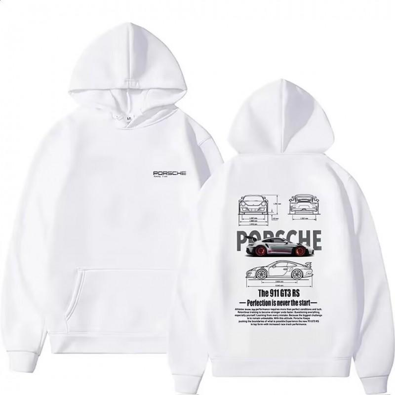 Mens Hooded Cotton Blend Sweatshirt With Printed Design Regular Fit Casual Wear