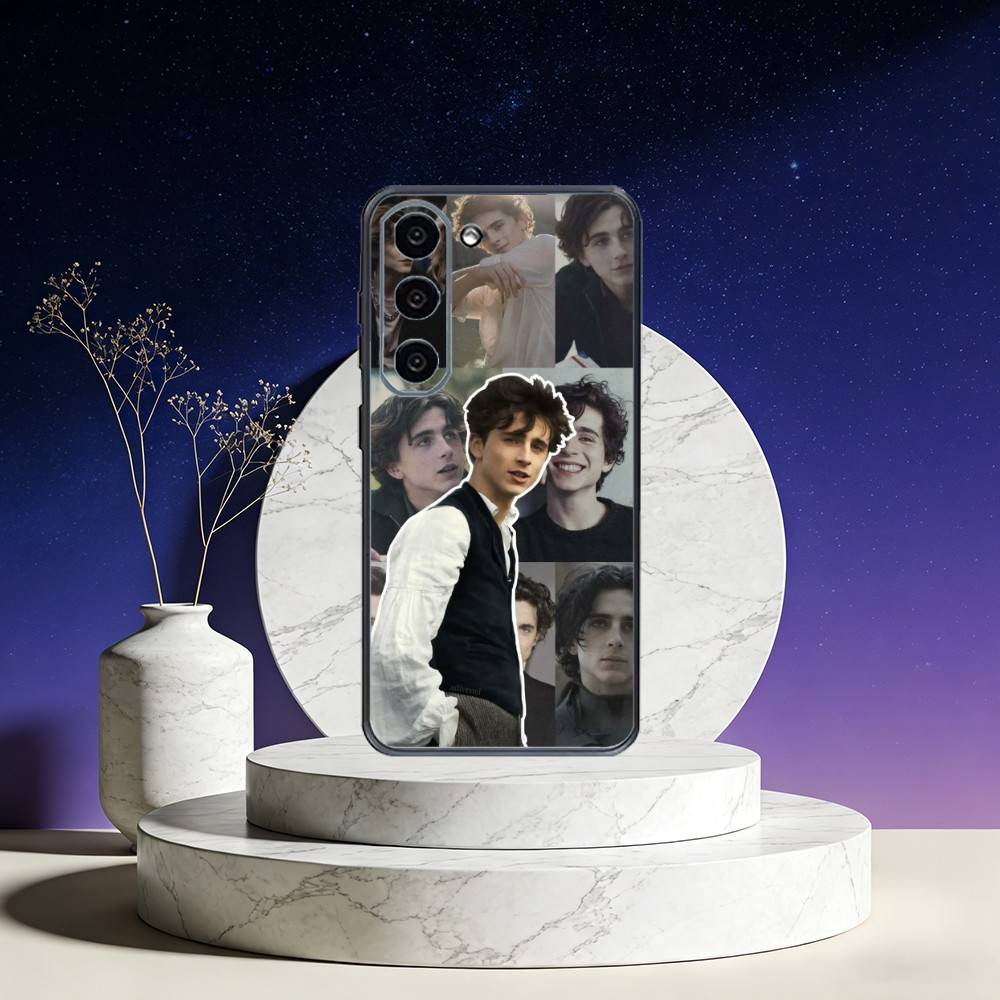 Timothee Chalamet Phone Case For Samsung Galaxy A73,A72,A71,A70,A53,A52,A51,Others Soft Black Cover
