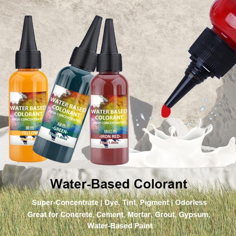 55ml Water Soluble Resin Dye for Craft Safe Colorant for Plaster Cement Vibranting Long Time Use Pigment