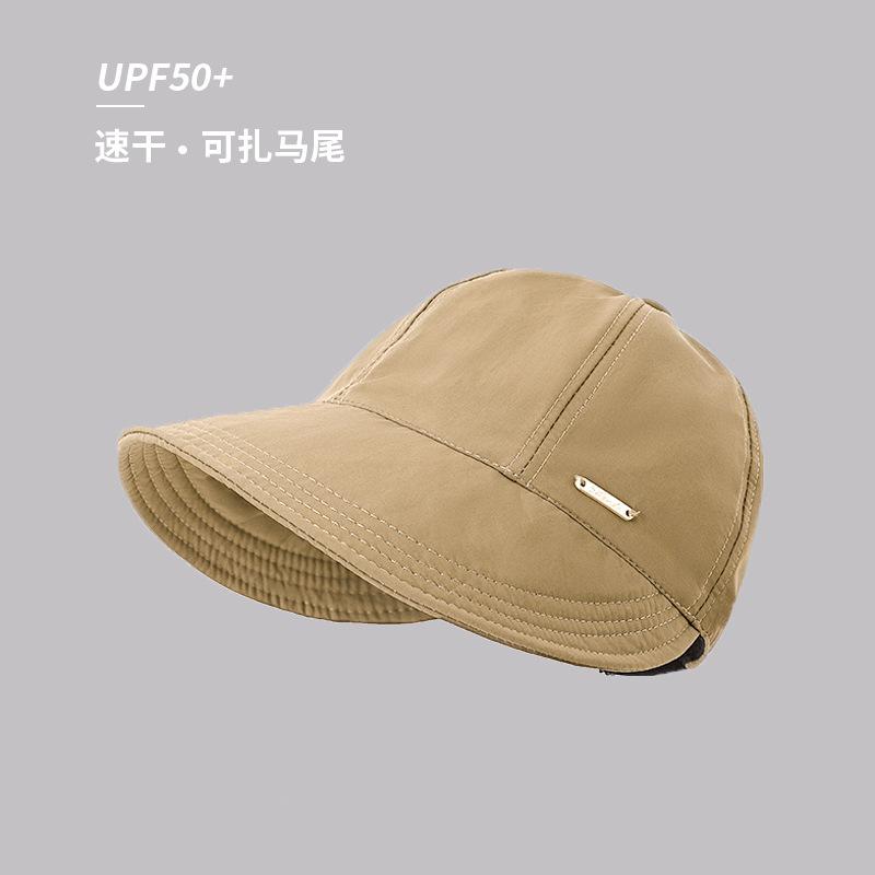 Ruth Hat Summer Light Sunscreen Visor Wide Brim Show Face Small Quick Drying Waterproof Duck Tongue Bucket Hat Women