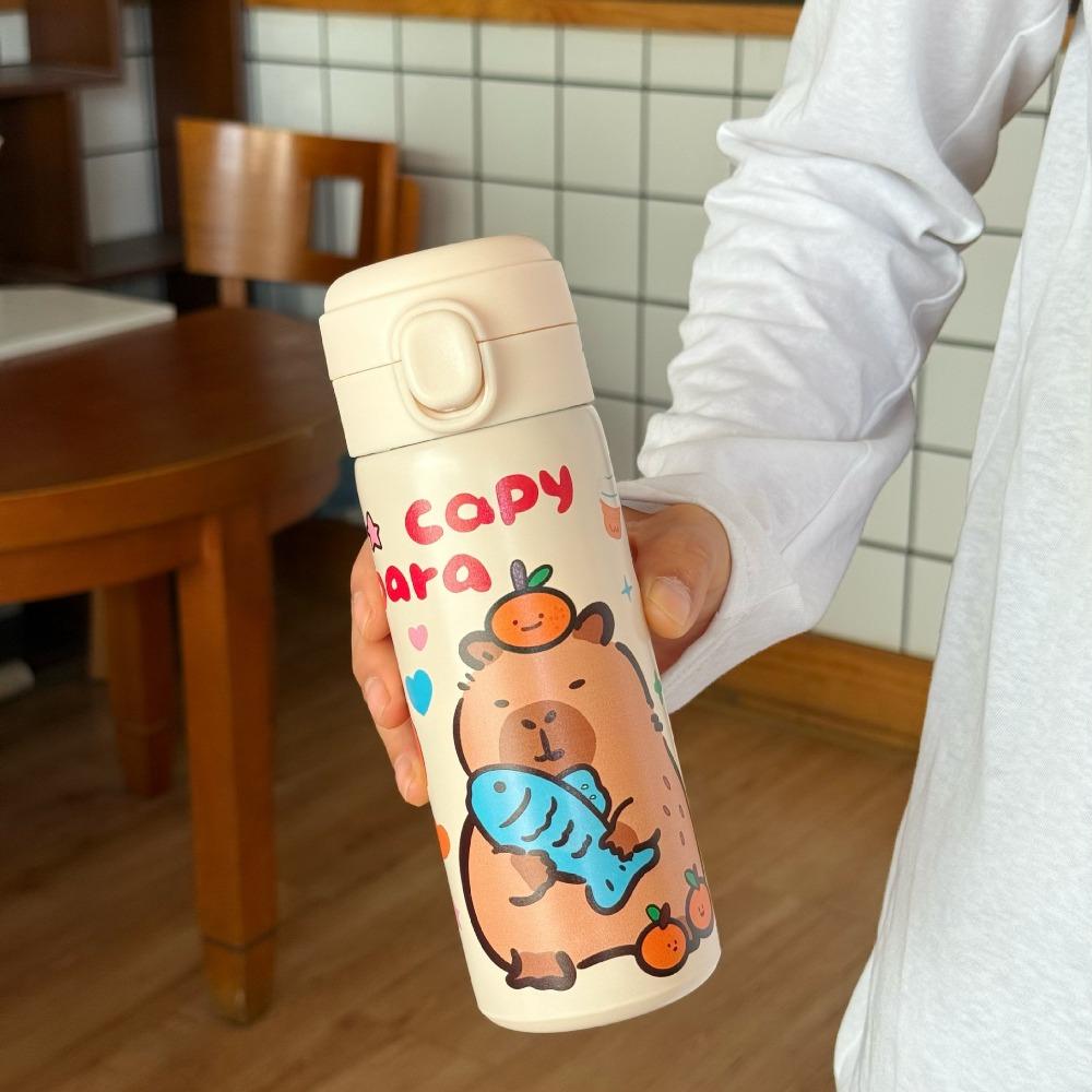 304 Stainless Steel Vacuum Flask Large Capacity Water Bottle Cartoon Thermal Mug