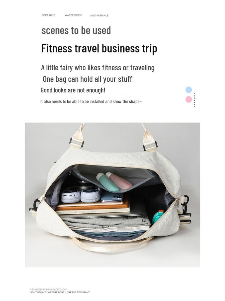 Large Capacity Travel Bag for Business, Maternity, and Fitness – Mother-Child Carry-On Luggage with Yoga Storage