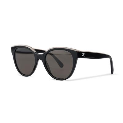 Chanel Sluneční brýle motýlky Unisex sluneční brýle Černá Béžová Hnědá CH5414-C534/3