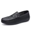 Ekte skinn Herre Fritidssko Luksusmerke Herre Loafers Mokkasiner Pustende Slip on italienske kjøresko Chaussure Homme