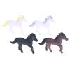 2026 Horse Figurine Decoration Plastic Horse Statue Realistic Pony Statue Home Desktop Office Ornament Feng Shui Horse Decor