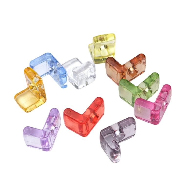 Name Jewelry Beads Clear Acrylic Letter Beads Large Hole 10 Piece Set for DIY Bracelets, Phone Straps and Jewelry