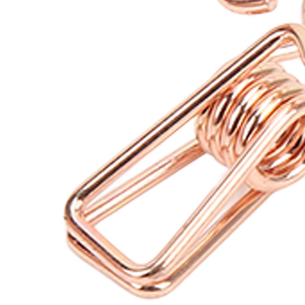 100pcs   Clips Cute Flower Shape Metal Hollowed   Tail Clips Paper Clamps for   Document Ticket