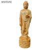Home Furnishings Cliff Cypress Wood Carving of Buddha Buddha Solid Wood Carving Crafts Offering Buddha Statues