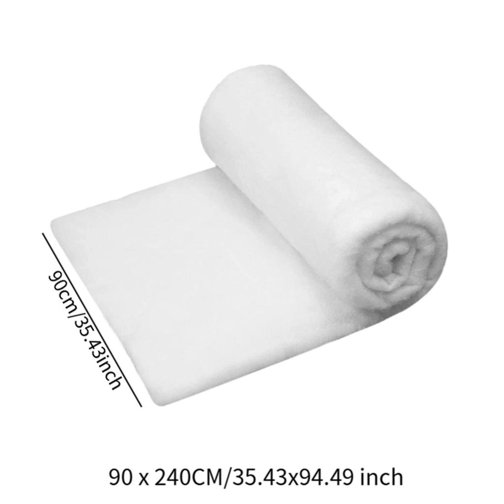 Artificial Snow Blanket Decoration Photo Backdrop for Holiday Atmosphere