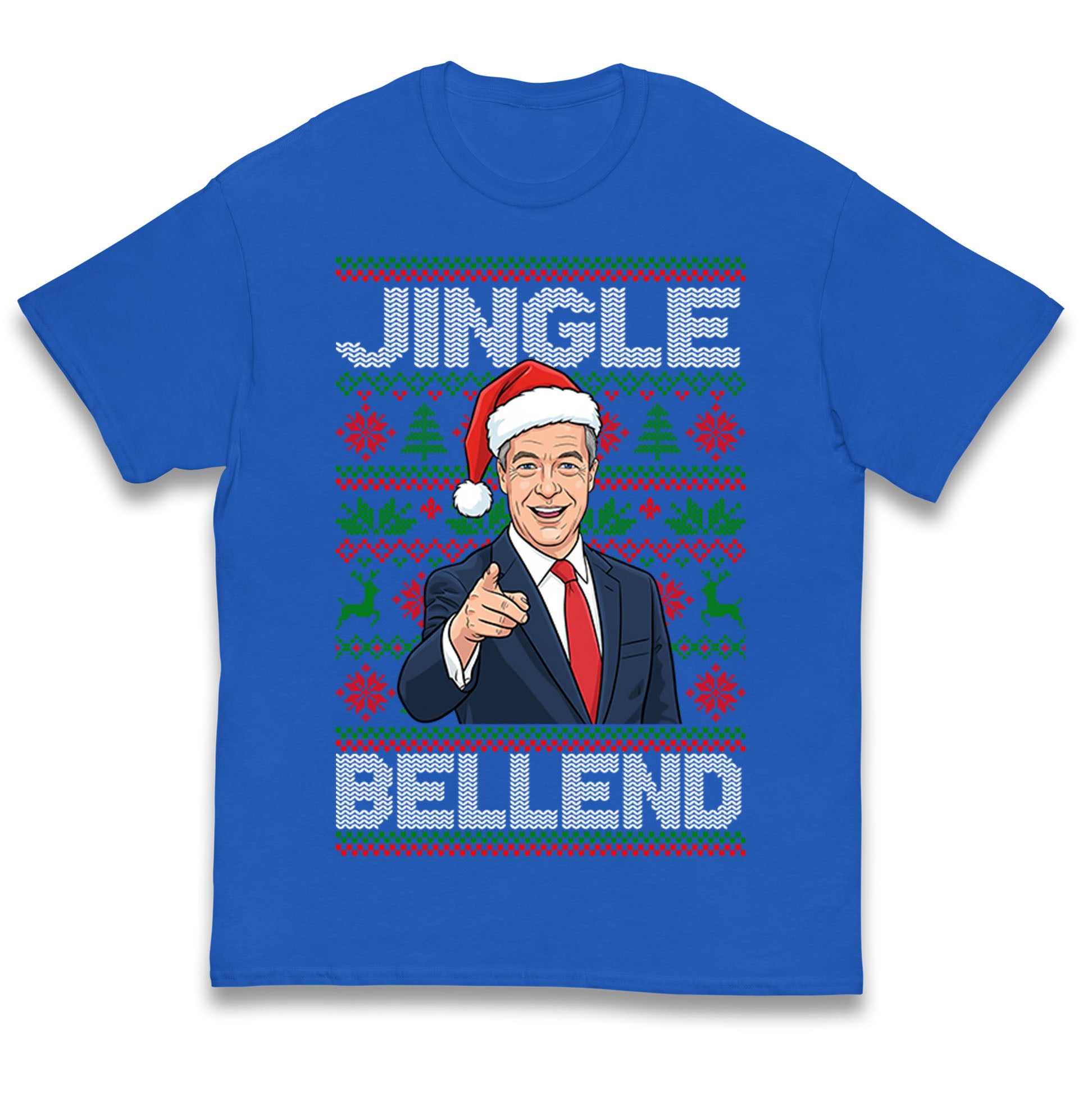 Nigel Farage Jingle Bell End Christmas Kids T Shirt 100