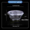 ZISIZ Disposable Transparent Plastic Bowl