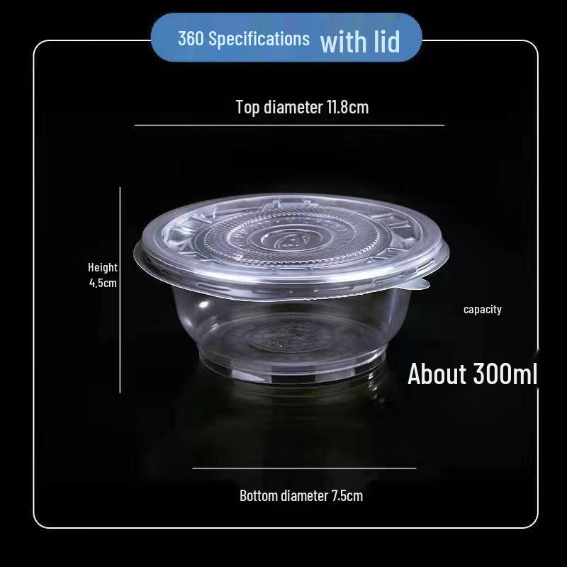 Disposable Transparent Plastic Bowls
