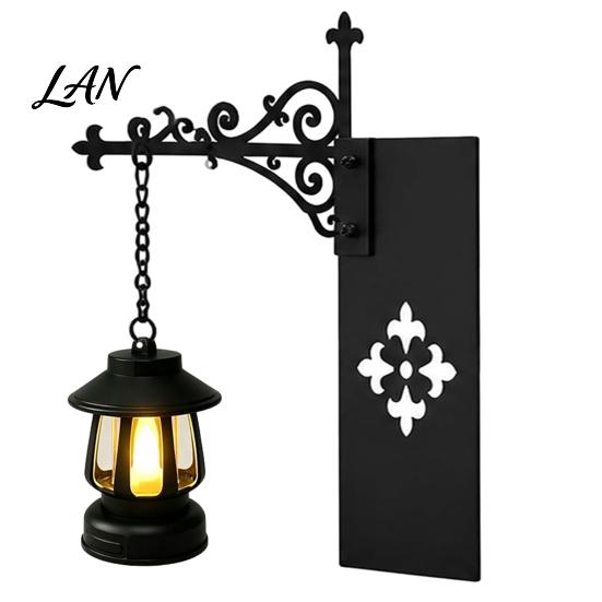 Dark Academic Room Accessories Halloween Bookshelf Light, Vintage Metal Decorative Shelf Lamp, Battery Powered Book Nook Light Warm LED Nightlight for