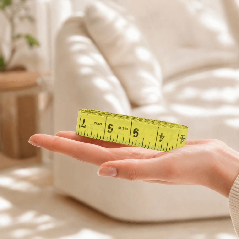10Pcs Yellow Soft Tape Measure Double Scale Dressmaker Ruler  For Weight Loss