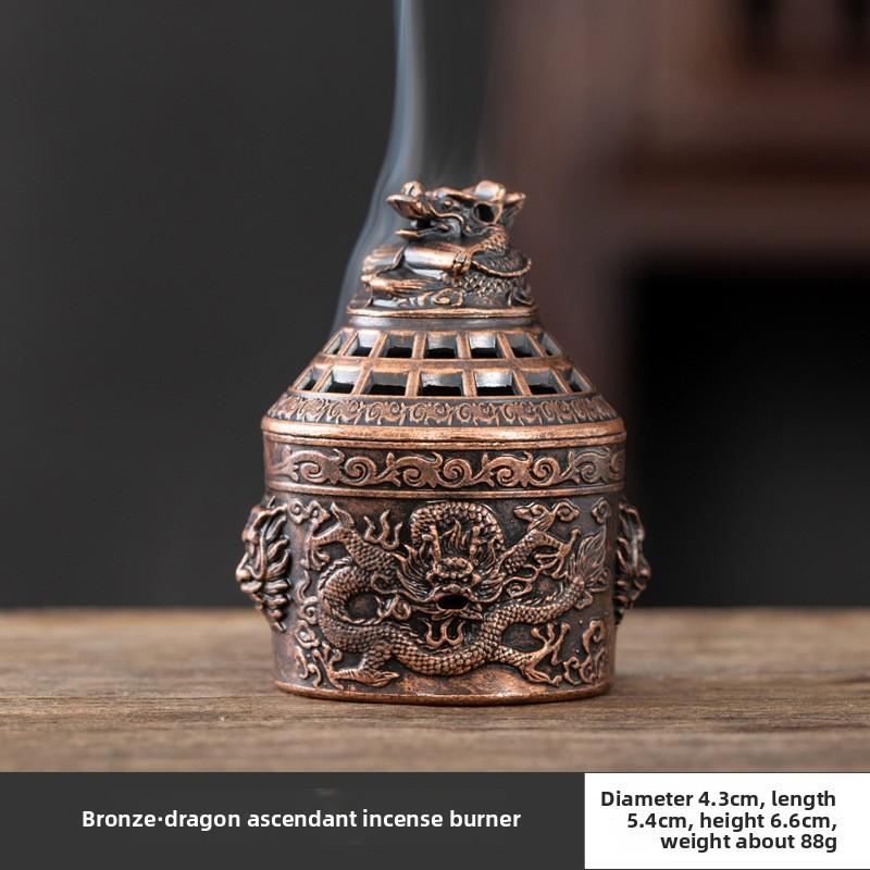 

Chinese Style Dragon Prosperity Incense Burner Zen Ornaments Auspicious Cloud Shape Incense Holder Home Crafts