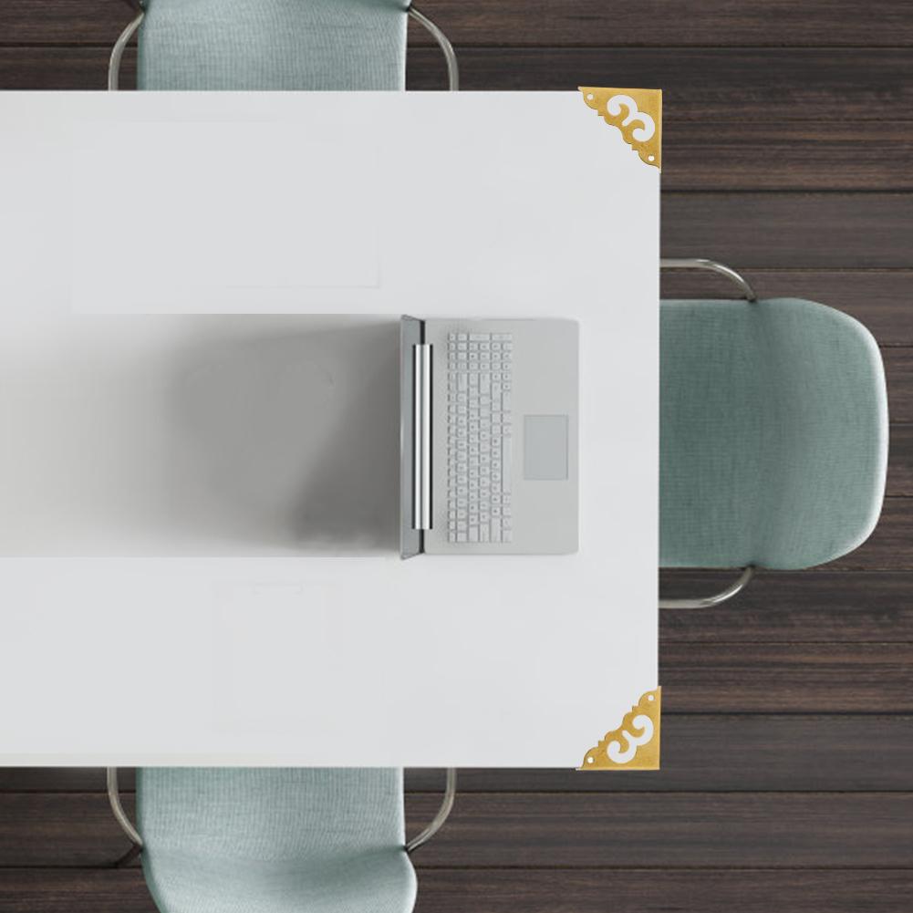 6Pcs Retro Decorative Corner Cover Brass Jewelry Gift Box Guard Furniture Hardware Accessories