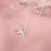 Blingbling Crystal Diamante Bowknot Necklace Clavicle Chain Gifts for Girls Present Sexy Diamante Clavicle Chain