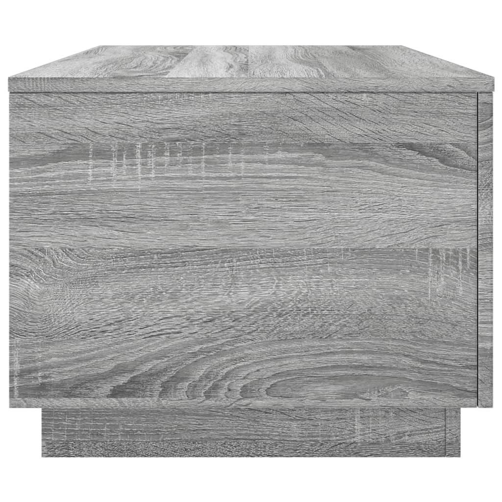 LED Coffee Table in Grey Sonoma 90 x 50 x 40 cm