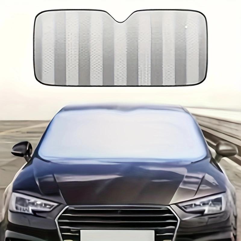 1 Piece of Car Sunshade With Heat Insulation and Sun Protection. Car Front Windshield With Suction Cup Sunshade