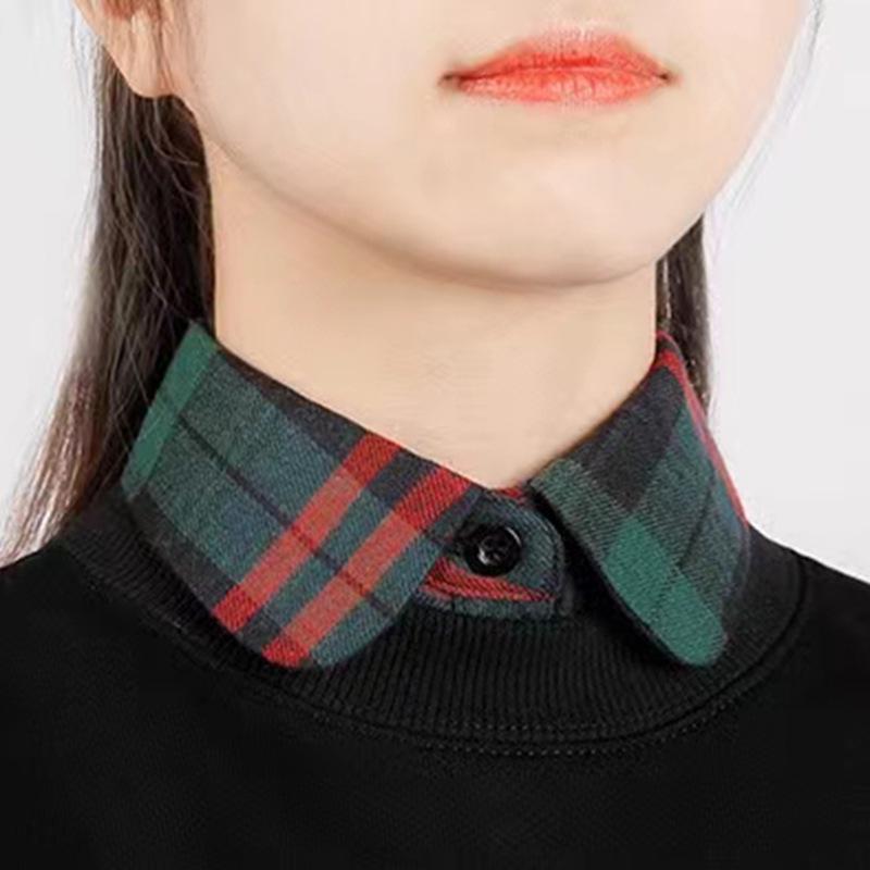 Children's Versatile Denim Dickey Faux Collar for Sweaters and Ladies - Multifunctional Pointed Collar Decoration